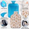 2 L Hot Water Bottle with Cute Puppy Cover view 3