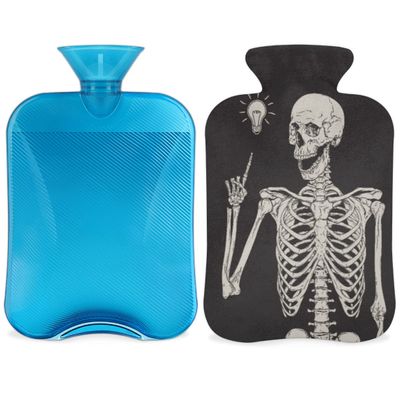 2L Skeleton Skull Hot Water Bottle