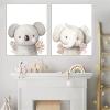 Sarah Duke Nursery Posters, Set of 3 Cartoon Animal Prints, Unframed Canvas Wall Art for Boys and Girls (21 x 30 cm) view 4