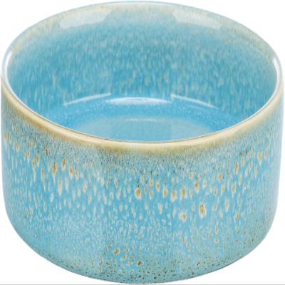 TRIXIE Blue Ceramic Dog Bowl, 400 ml, 13 cm
