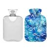 Mnsruu 2 L Hot Water Bottle with Soft Cover, Starfish Pattern view 2