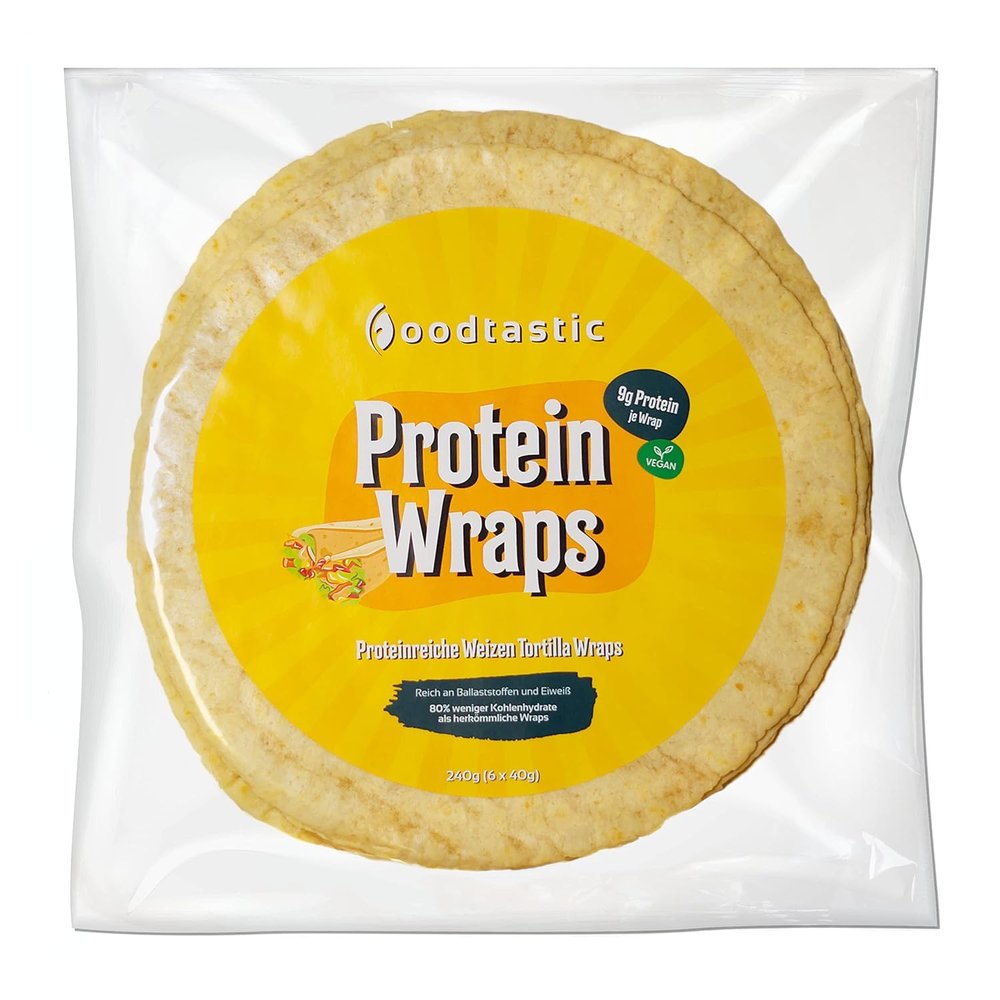 Foodtastic Protein Wraps, 2 x 240 g, 22% Protein, 11% Carbs
