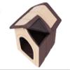 Indoor Dog/Cat House with Removable Roof, Beige/Brown, 52 x 46 x 53 cm view 4