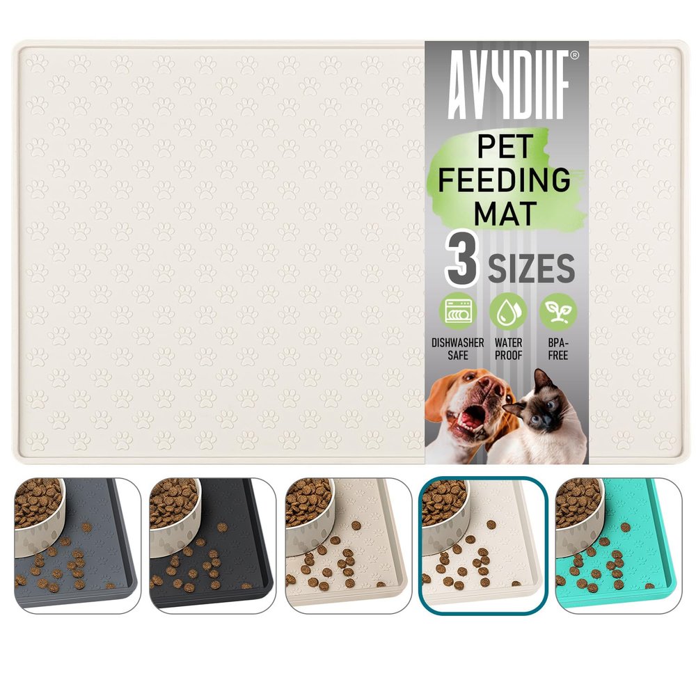 Dog Bowl Mat - Non-Slip Silicone Feeding Mat