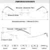 Lanomi Rimless Blue-Light-Filtering Reading Glasses, Silver, +2.5 view 2