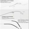 Lanomi Rimless Blue-Light-Filtering Reading Glasses, Silver, +2.5 view 4