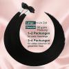 Easyouth Keratin Bonding Extensions, Human Hair, Jet Black, Straight, #1, 35 cm, 50 g, 50 Bonds view 4