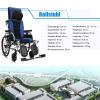 Bueuwe Reclining Transport Wheelchair, Foldable Lightweight, 46 cm Seat Width view 4