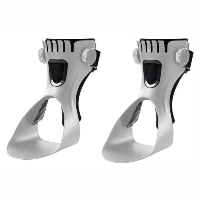 HYDTGZ Drop Foot Brace AFO Ankle-Foot Orthosis for Hemiplegia and Stroke, Gray, Left + Right, L