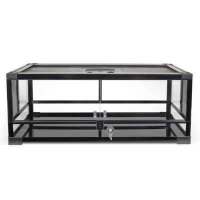 Zilla QuickBuild Reptile Terrarium, 76 L, Glass with Hinged Door, 76 x 30 x 30 cm