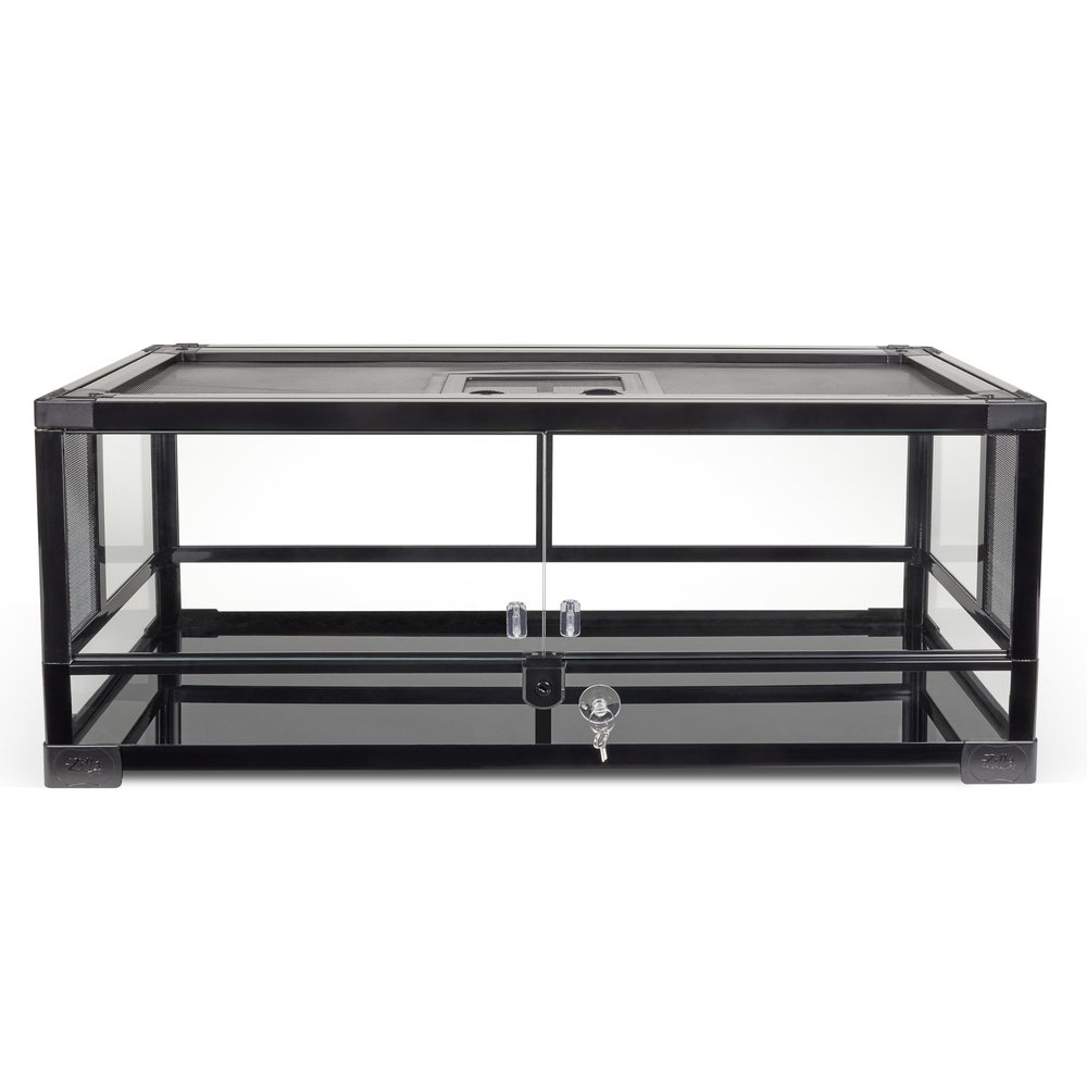 Zilla QuickBuild Reptile Terrarium, 76 L, Glass with Hinged Door, 76 x 30 x 30 cm