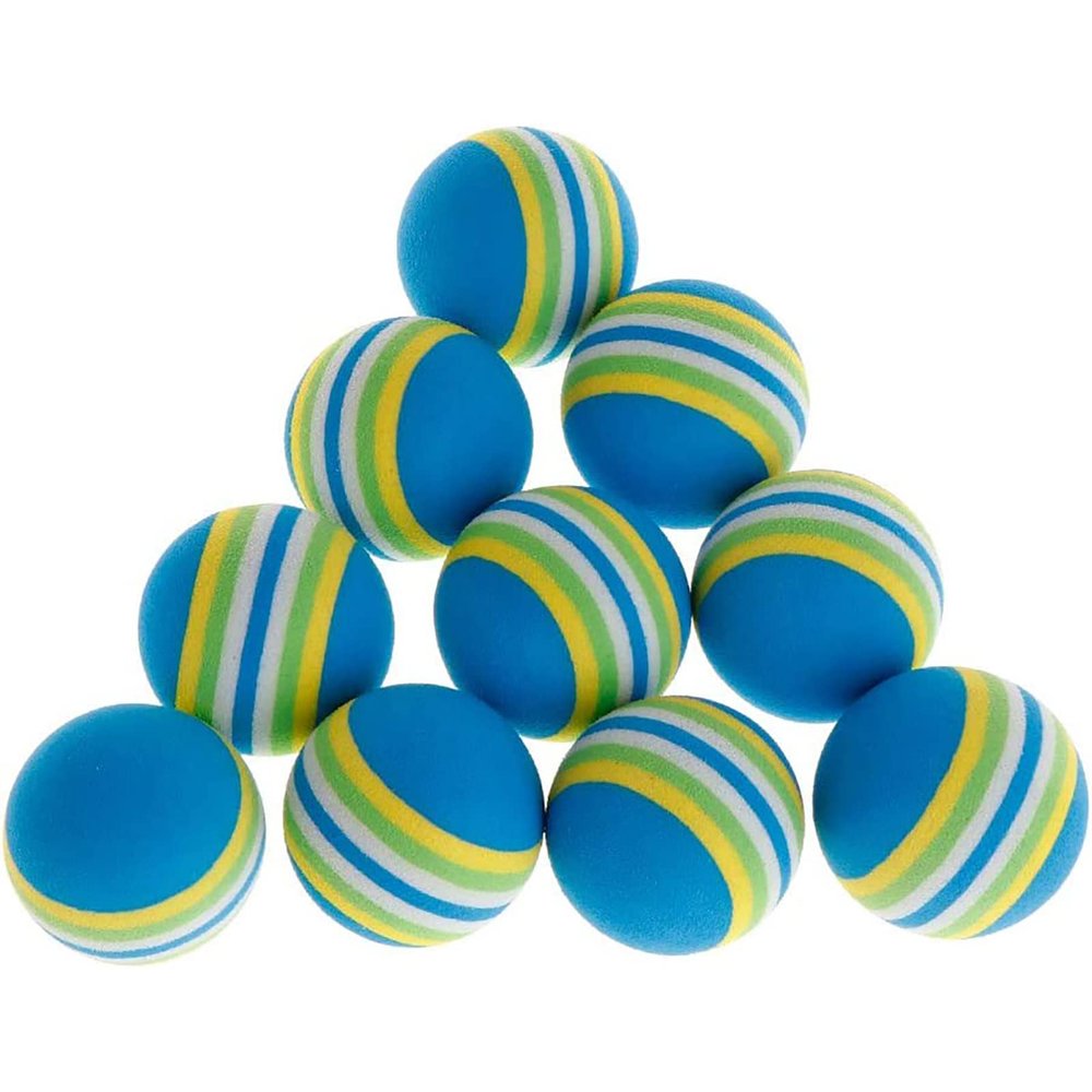 10-Pack Rainbow Ball Pet Toy