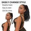 20-Inch Wavy Synthetic Wrap-Around Ponytail Extension, Dark Brown view 4
