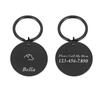 Personalized Pet ID Tag, Black, 20 mm view 1
