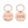 Custom Pet ID Tag, Rose Gold, 25 mm view 1