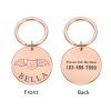 Custom Pet ID Tag, Rose Gold, 25 mm view 2