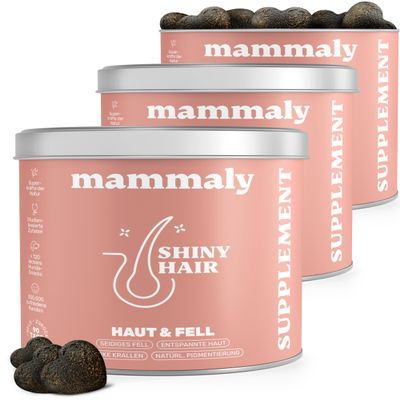 mammaly 3-Pack Value Bundle: Shiny Hair Coat Care Complex with Brewer’s Yeast
