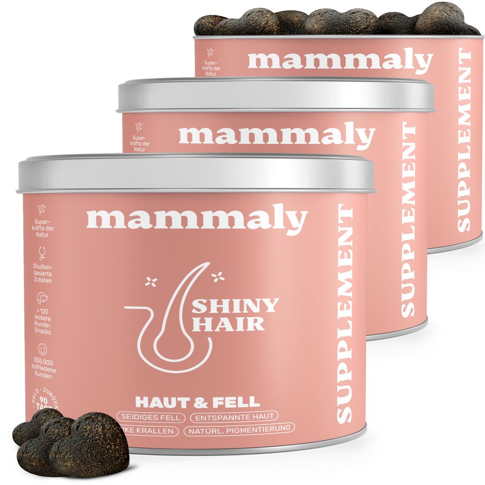 mammaly 3-Pack Value Bundle: Shiny Hair Coat Care Complex with Brewer’s Yeast