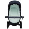 Shortened Padded Stroller Bassinet Cover + Fitted Sheet - Custom-Made Mint Gingham view 4