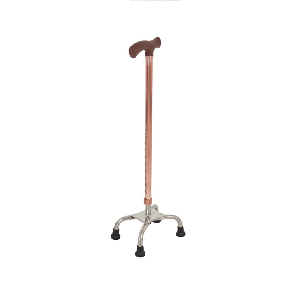 FLBT Adjustable Four-Prong Walking Cane, Bronze