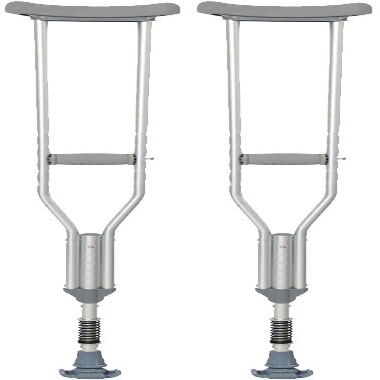 Samnuerly Crutches for Adults, Forearm Crutches, Adjustable Crutches for People with Disabilities and Older Adults, Ideal for Travel or Work