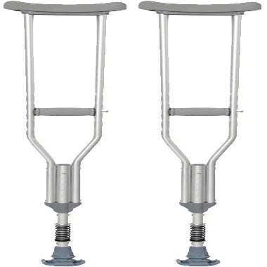 Samnuerly Crutches for Adults, Forearm Crutches, Adjustable Crutches for People with Disabilities and Older Adults, Ideal for Travel or Work