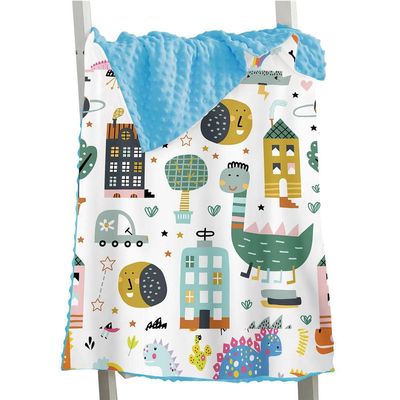 Aeromdale Fleece Throw, Soft Plush Dinosaur Baby Blanket, 73 x 102 cm, 1 Count