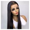 LUCBEI WinLace Wig, Black, Long, 66 cm, Lace-Front, Braided, Natural Hair (Color: Black, Size: 61 cm) view 1