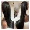 LUCBEI WinLace Wig, Black, Long, 66 cm, Lace-Front, Braided, Natural Hair (Color: Black, Size: 61 cm) view 3