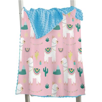 Aeromdale Fleece Throw, Soft Plush Baby Blanket, Alpaca Style, Receiving Blanket for Boys, Girls and Toddlers, Car Seat and Crib, 73 x 102 cm, J, 1 Piece