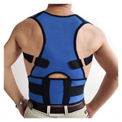 Unisex Posture Corrector, Cervical Back Support Belt and Waist Trainer, Black, Small