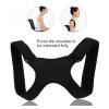 Posture Corrector Back Support Belt for Children and Adults, Black, Large view 2