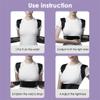 Adjustable Posture Corrector Brace, Shoulder-Waist-Back Support, 2-Plate Support Belt (Black, Size M) view 4