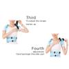 Adjustable Posture Corrector Back and Shoulder Support Belt, Blue, Size M view 2