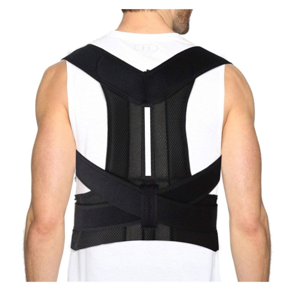 Posture Correction Shoulder and Lumbar Support Belt, Adjustable, X-Large
