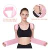 Invisible Adjustable Breathable Back Support and Posture Corrector for Women (Pink, Large) view 3