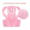 Invisible Adjustable Breathable Back Support and Posture Corrector for Women (Pink, Large) view 4