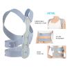 Adjustable Posture Corrector Back and Shoulder Brace (Purple, Small) view 2