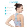 Adjustable Posture Corrector Back and Shoulder Brace (Purple, Small) view 3