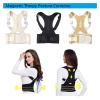 Magnetic Field Therapy Posture Corrector Adjustable Shoulder and Back Support Brace, Beige, XX-Large view 2