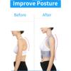 Adjustable Back Posture Corrector Brace, Gray, Size S view 3