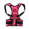 Unisex Adjustable Posture Corrector Back Brace, Lumbar Support (Pink, X-Large) view 1