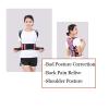 Unisex Adjustable Posture Corrector Back Brace, Lumbar Support (Pink, X-Large) view 3