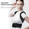 Adjustable Posture Corrector Shoulder, Waist and Back Support Brace, 2-Plate, Black, Size L view 3