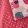 Aeromdale Fleece Throw, Soft Plush Baby Blanket, Lion Pattern, Receiving Blanket for Boys, Girls and Toddlers, Car Seat, Crib, 73 x 102 cm, Pink B, 1 Piece view 4
