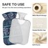 Hot Water Bottle with Cover, Indian Floral Elephant, 1 L, Transparent view 4