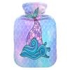 Sea Fish Mermaid Tail Hot Water Bottle with Cover, 1 L, Transparent view 1