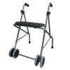 Aluminum Rollator with 2 Wheels and Seat AL-3N1, Green view 1