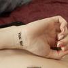 10 x Yes.Sir! Tattoo – Black Lettering – Kinky Fetish Temporary Tattoo view 4