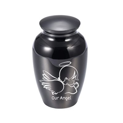 DOTUIARG 70x45 mm My Angel Cremation Ash Holder for Human or Pet Ashes, Memorial Urn Glass Keepsake